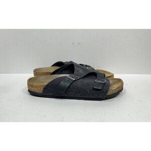 Birkenstock Zurich Black Suede Slip On Sandals Women’s Size 7 Narrow / 38